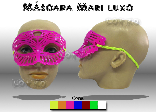 Óculos de festa máscara mari luxo